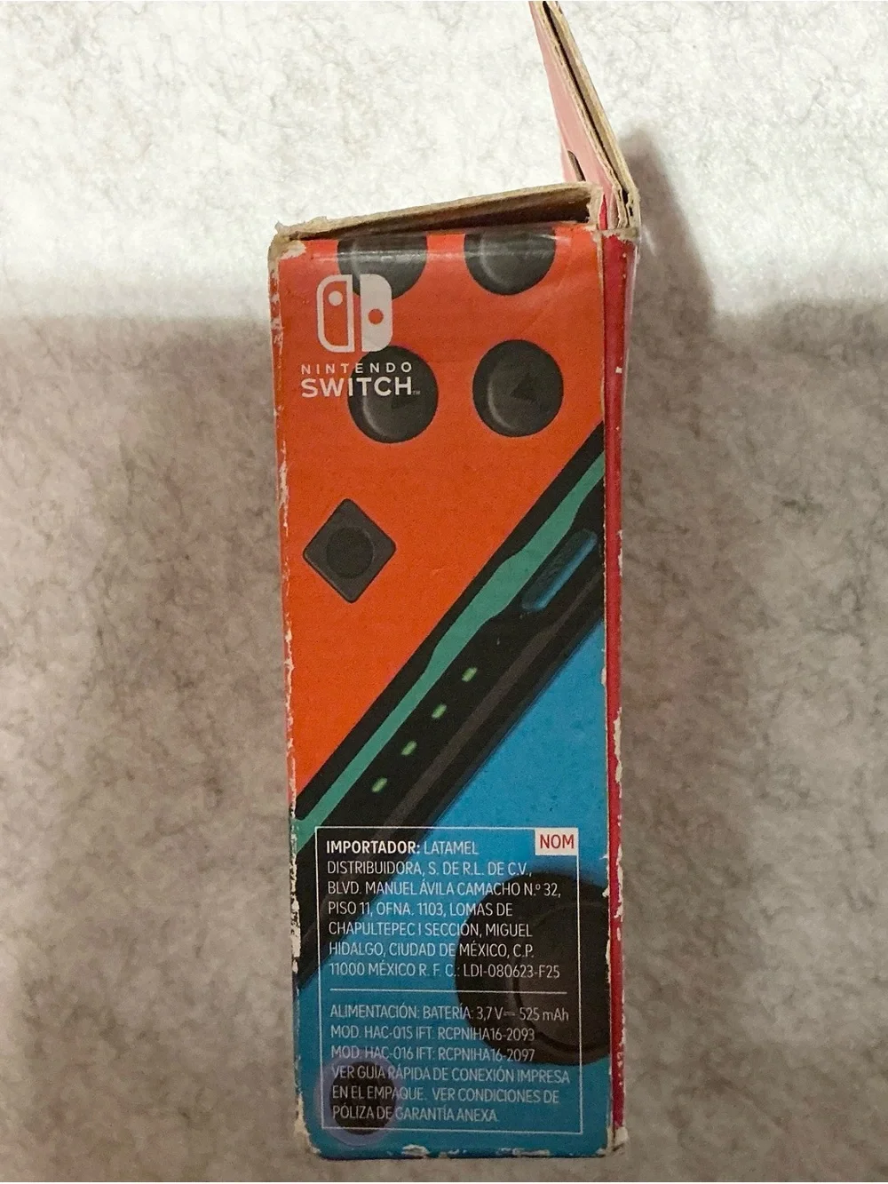 Nintendo Switch Joy-Con Controller (L) /(R) - Neon Red/Neon Blue - NEW Open Box